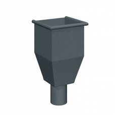 Вирва водозбірна квадратна d-120, Розмір 240х240, Темно-сірий, RHEINZINK