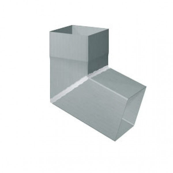 Коліно для квадратної труби 72 гр, розмір 120х120 мм, Сіро- блакитний, RHEINZINK