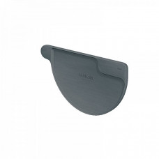Заглушка напівкруглого жолоба права, Темно-сірий, RHEINZINK