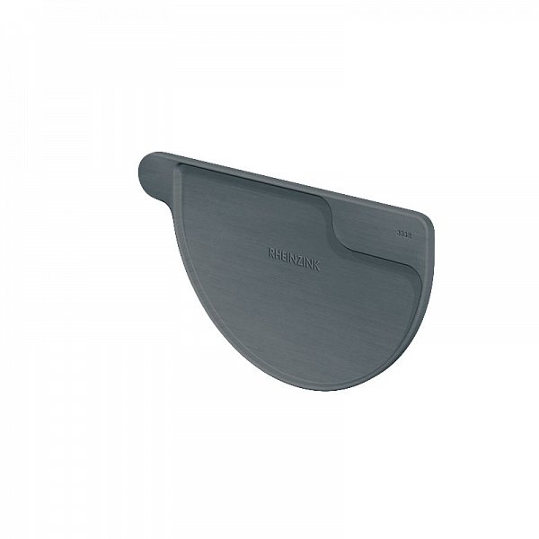 Заглушка напівкруглого жолоба права, Темно-сірий, RHEINZINK