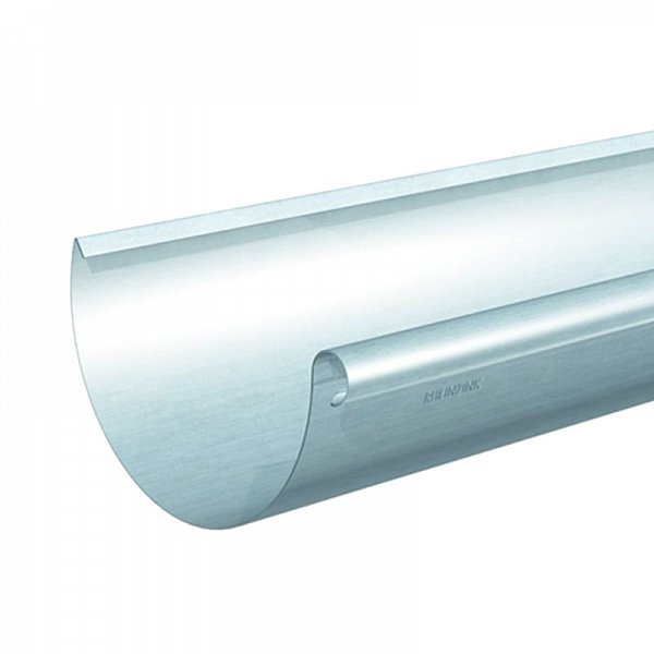 Желоб подвесной полукруглый с валиком,Размер 333, 3 м, Cеро-голубой, RHEINZINK