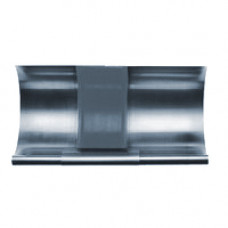 Компенсатор лінійного розширення для квадратного жолоба, розмір 333, 260 мм, Сіро- блакитний, RHEINZINK