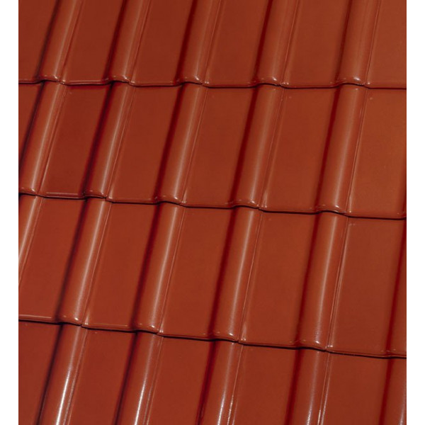 Керамічна черепиця Roben PIEMONT, Kastanienbraun, glanz-engobe (Каштановий, глянцевий ангоб), Röben