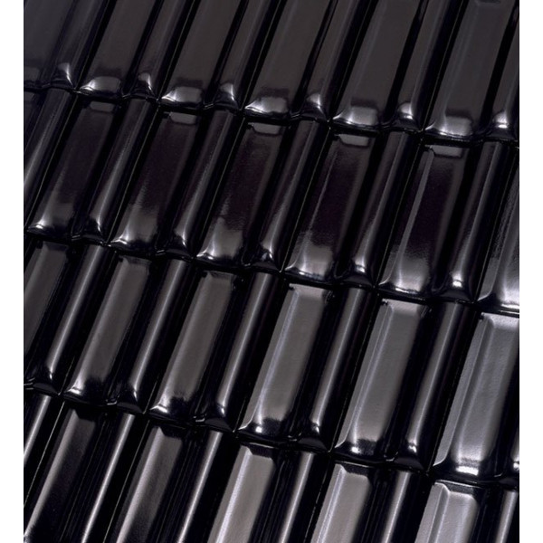 Керамічна черепиця Roben MonzaPLUS, Tobago, glasur (Чорно-коричневий, глазур), Röben