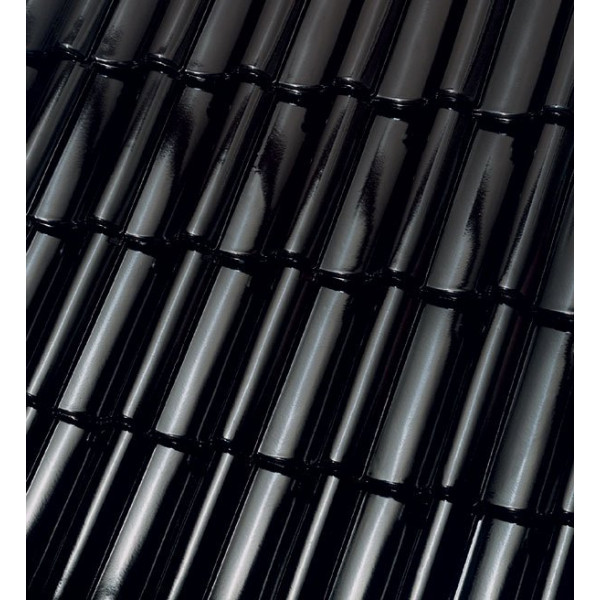 Керамічна черепиця Roben BORNHOLM, Tobago, glasur (Чорно-коричневий, глазур), Röben