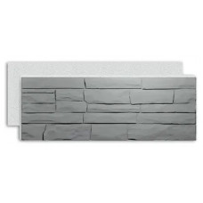 Фасадні термопанелі "Римська кладка" SUNROCK 930х300 пінополістирол 50 мм Сірий