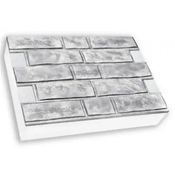 Фасадні термопанелі "Колота цегла" SUNROCK 600х400 пінополістирол 120 мм