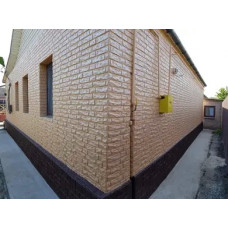 Фасадні термопанелі "Колота цегла" SUNROCK 600х400 пінополістирол 120 мм L-паз