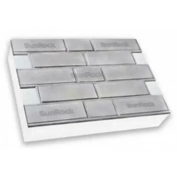 Фасадная термопанель "Гладкий кирпич" SUNROCK 600х400 пенополистирол 80 мм