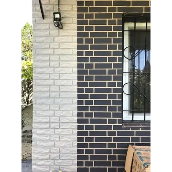 Фасадна термопанель "Гладка цегла" SUNROCK 600х400 пінополістирол 50 мм