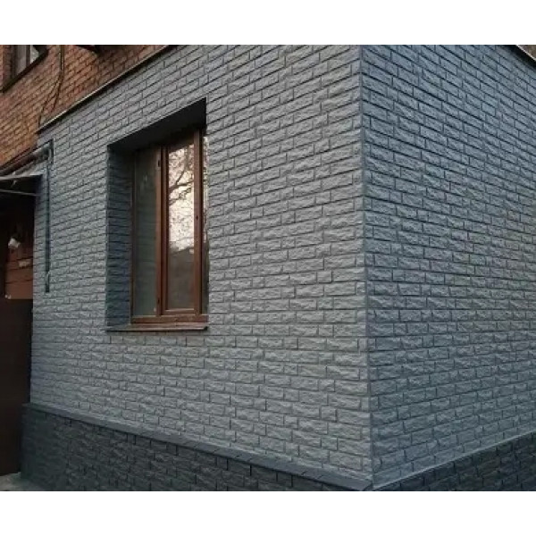 Фасадні термопанелі "Колота цегла" SUNROCK 600х400 пінополістирол 20 мм