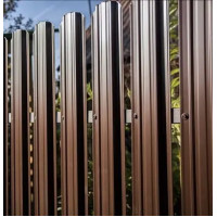 Ламель штахета RoofLviv  Матполиэстер Германия 0,50мм RAL 8019 Коричневый