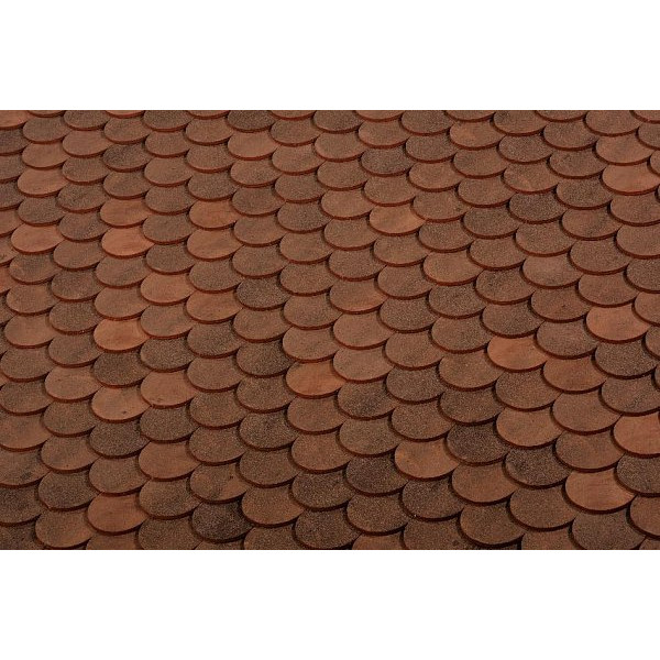 Керамічна черепиця Terreal Biber, Grand Cru Ecaille, Vieilli Clair (Зістарений Світлий)