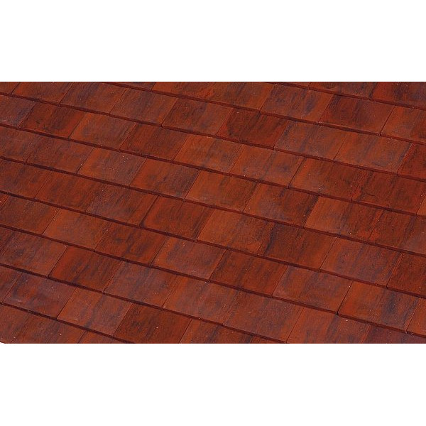 Керамічна черепиця Terreal Biber, Tuile Plate de France, Rouge flamme