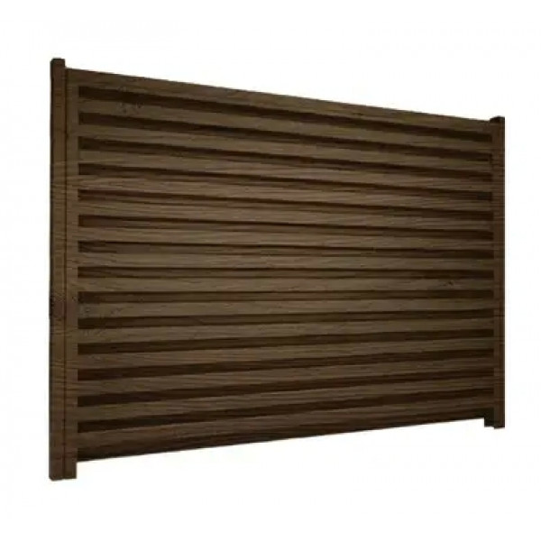 Ламель Tile Ранчо-Винчестер 308х3000мм структура дерево SeAH 0,40мм Темное дерево