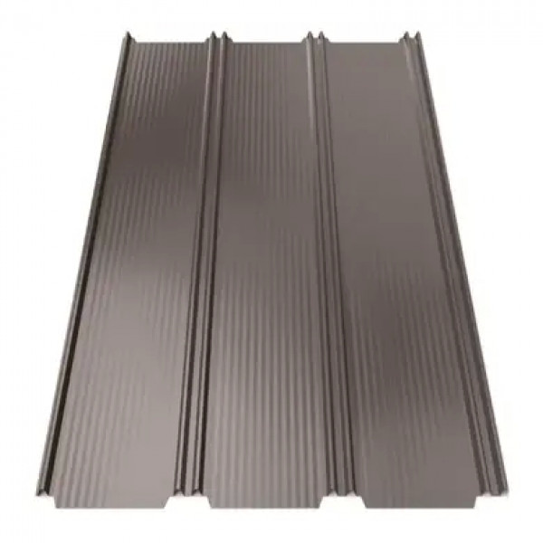 Клікфальц Tilе "Фальц настил" поліестер двохстор. U.S.Steel 0.45 mm RAL 8019 Коричневий