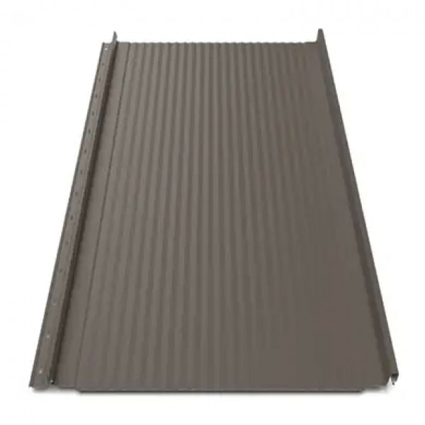 Кликфальц Tile "Волна" матполиэстер Voestalpine 0.50 mm RAL 8019 Коричневый