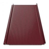 Клікфальц Tilе "Хвиля" поліестер U.S.Steel 0.45 mm RAL 3005 Червоний