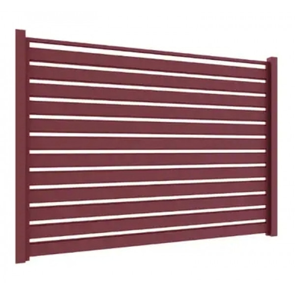 Ламель Tile Ранчо-Вестерн 100х3000мм High Build мат U.S.Steel 0,50мм RAL 3005 Красный