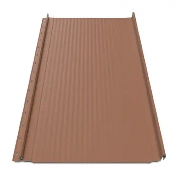 Кликфальц Tile "Волна" матполиэстер Arcelor Mittal 0.50 mm RAL 8004 Терракота