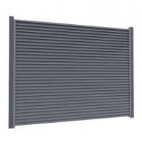 Ламель Tilе Ранчо-Челсі 80х3000мм матполіестер U.S.Steel 0,45мм RAL 7024 Сірий