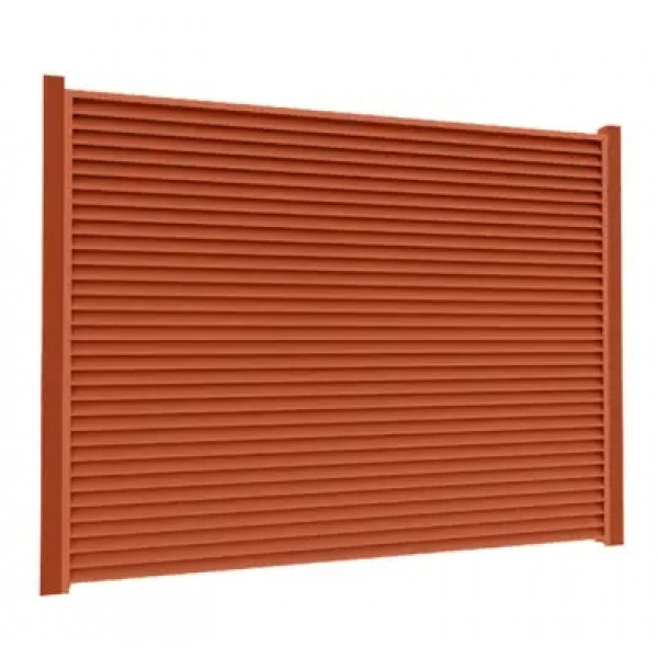 Ламель Tilе Ранчо-Челсі 80х3000мм матполіестер двохстор. U.S.Steel 0,45мм RAL 8004 Теракота