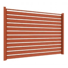 Ламель Tile Ранчо-Вестерн 100х3000мм High Build мат U.S.Steel 0,50мм RAL 8004 Терракота