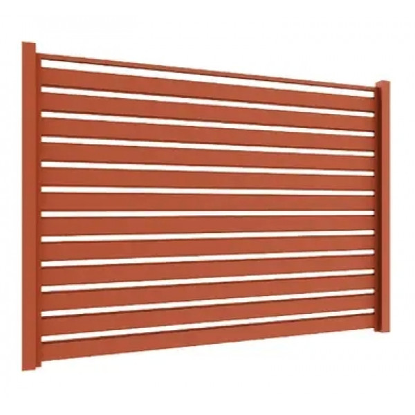 Ламель Tile Ранчо-Вестерн 100х3000мм High Build мат U.S.Steel 0,50мм RAL 8004 Терракота