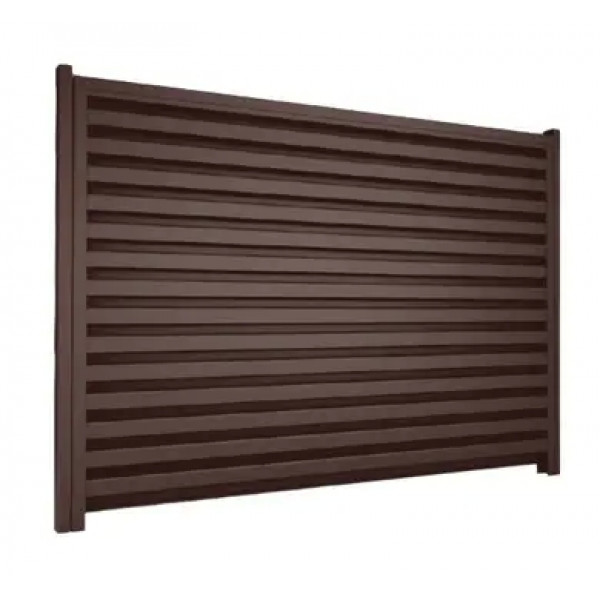 Ламель Tilе Ранчо-Вінчестер 128х3000мм матполіестер Voestalpine 0,50мм RAL 8017 Коричневий