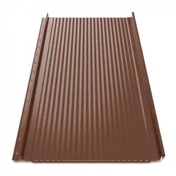 Кликфальц Tile "Волна" полиэстер SeAH 0.45 mm RAL 8017 Коричневый