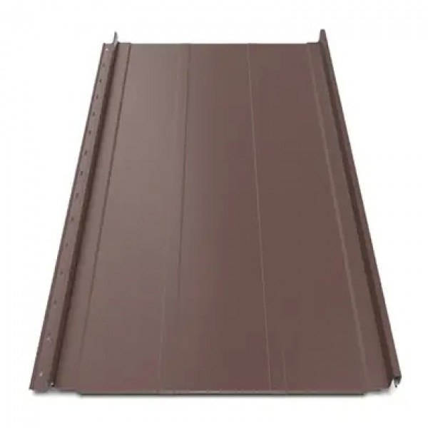 Клікфальц Tilе "Трапеція" матполіестер Dongbu 0.50 mm RAL 8017 Коричневий
