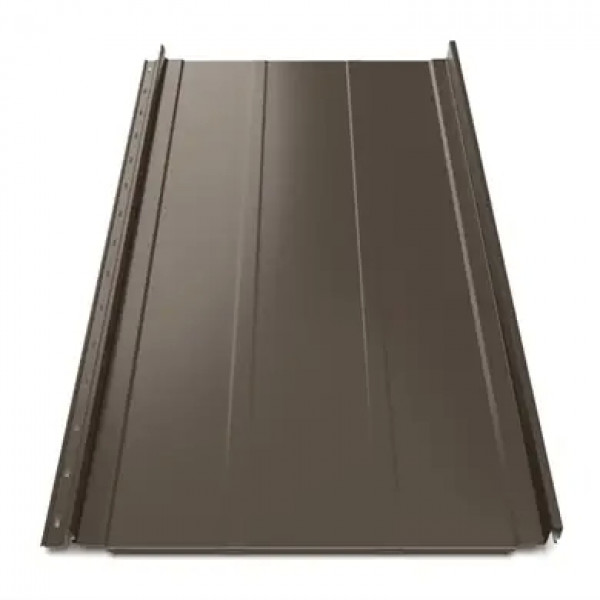 Клікфальц Tilе "Трапеція" поліестер SeAH 0.45 mm RAL 8019 Коричневий