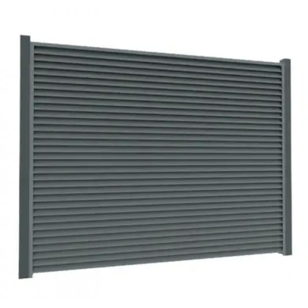 Ламель Tilе Ранчо-Челсі 80х3000мм матполіестер Arcelor Mittal 0,50мм RAL 7016 Графіт