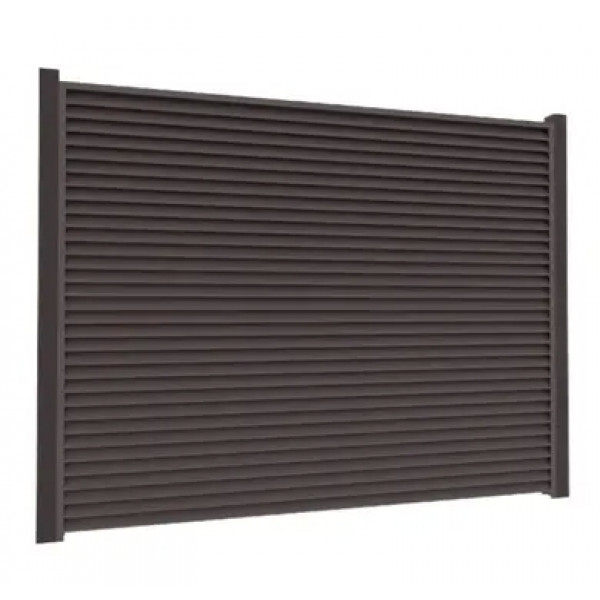 Ламель Tilе Ранчо-Челсі 80х3000мм поліестер U.S.Steel 0,45мм RAL 8019 Коричневий