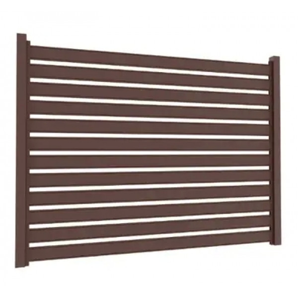 Ламель Tile Ранчо-Буфало 170х3000мм полиэстер двухстор. U.S.Steel 0,45мм RAL 8017 Коричневый