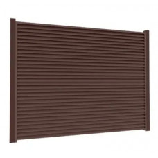 Ламель Tilе Ранчо-Челсі 80х3000мм матполіестер U.S.Steel 0,45мм RAL 8017 Коричневий