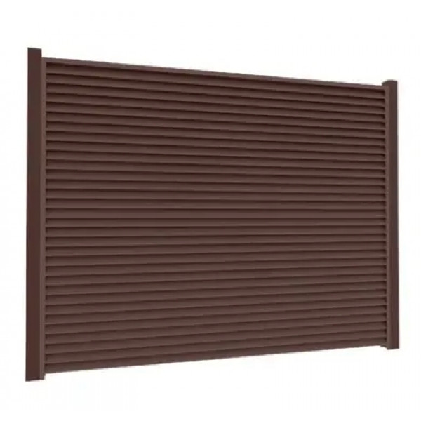 Ламель Tilе Ранчо-Челсі 80х3000мм поліестер двохстор. U.S.Steel 0,45мм RAL 8017 Коричневий