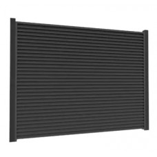 Ламель Tilе Ранчо-Челсі 80х3000мм поліестер двохстор. U.S.Steel 0,45мм RAL 9005 Чорний