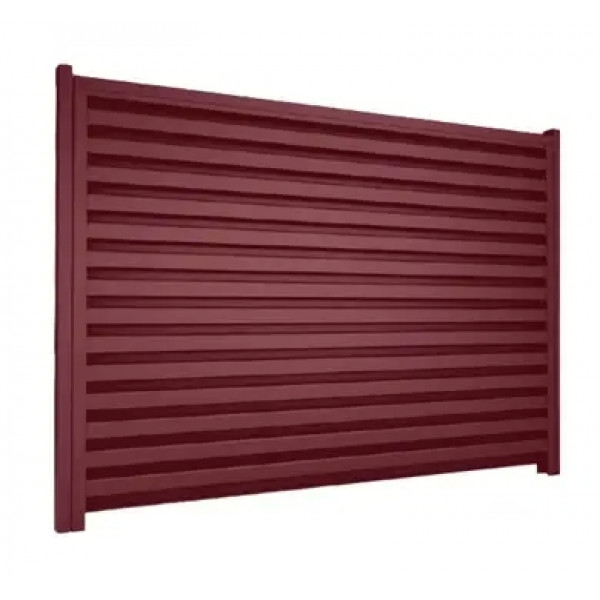 Ламель Tilе Ранчо-Вінчестер 128х3000мм матполіестер двохстор. U.S.Steel 0,45мм RAL 3005 Червоний