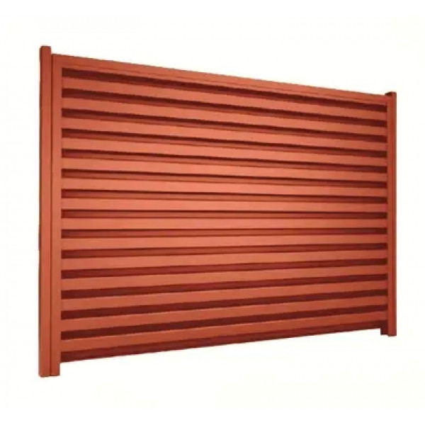 Ламель Tile Ранчо-Винчестер 198х3000мм матполиэстер Arcelor Nippon 0,40мм RAL 8004 Терракота