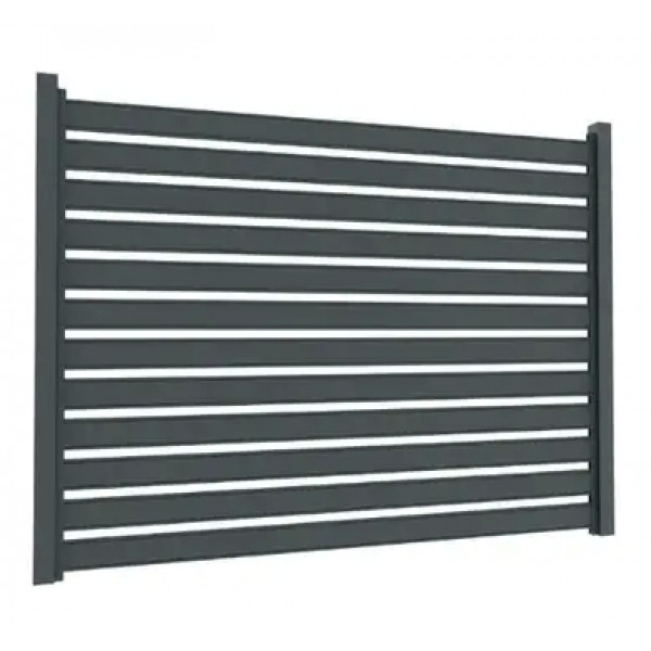 Ламель Tilе Ранчо-Буфало 130х3000мм матполіестер U.S.Steel 0,45мм RAL 7016 Графіт