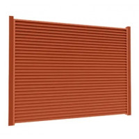 Ламель Tile Ранчо-Челси 80х3000мм матполиэстер U.S.Steel 0,50мм RAL 8004 Терракота