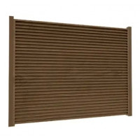 Ламель Tile Ранчо-Челси 80х3000мм структура дерево SeAH 0,40мм Темное дерево