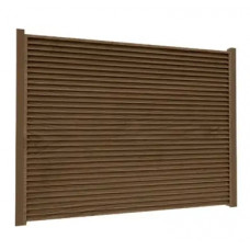 Ламель Tilе Ранчо-Челсі 80х3000мм структура дерево SeAH 0,40мм Темне дерево