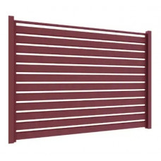 Ламель Tilе Ранчо-Вестерн 180х3000мм High Build мат U.S.Steel 0,50мм RAL 3005 Червоний