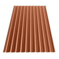 Профнастил Tilе Н-14/С-14 полиэстер USSteel 0.50 mm RAL 8004 Терракота