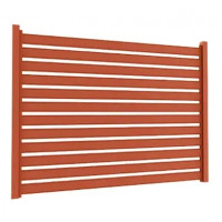 Ламель Tile Ранчо-Буфало 130х3000мм Hight Build мат U.S.Steel 0,50мм RAL 8004 Терракота