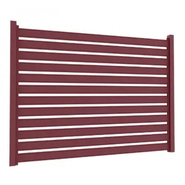 Ламель Tilе Ранчо-Буфало 130х3000мм матполіестер Voestalpine 0,50мм RAL 3005 Червоний