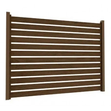 Ламель Tilе Ранчо-Буфало 130х3000мм структура дерево SeAH 0,40мм Темне дерево