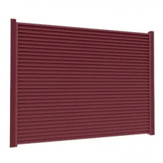 Ламель Tilе Ранчо-Челсі 80х3000мм матполіестер двохстор. U.S.Steel 0,45мм RAL 3005 Червоний